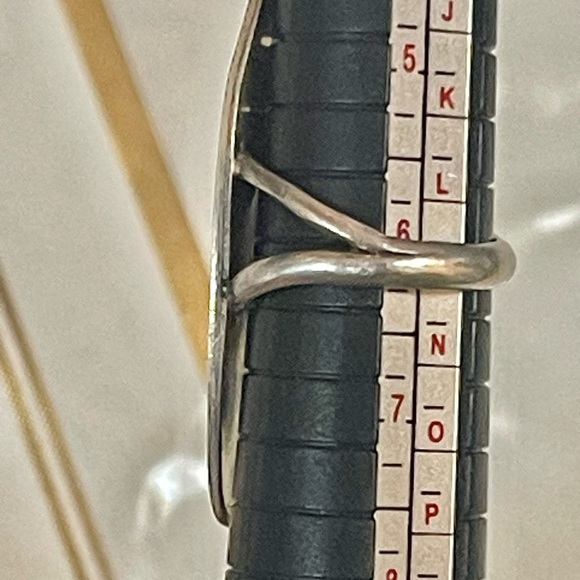 VTG Native American HOPI STERLING SILVER Ethnic Tribal RING SIZE 6 - Picture 5 of 6